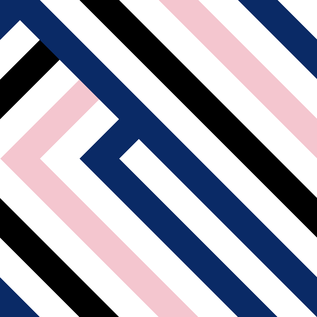 2in Stripe Bands – White/Black/Blue/Pink