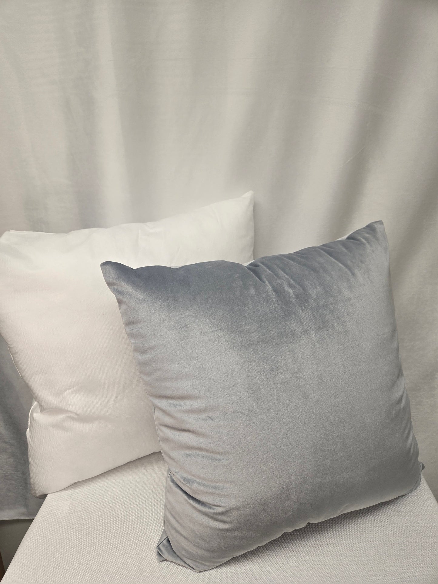 Sterling Silver Throw Pillow | Luxurious Metallic Accent Cushion for Modern Decor | All Sizes
