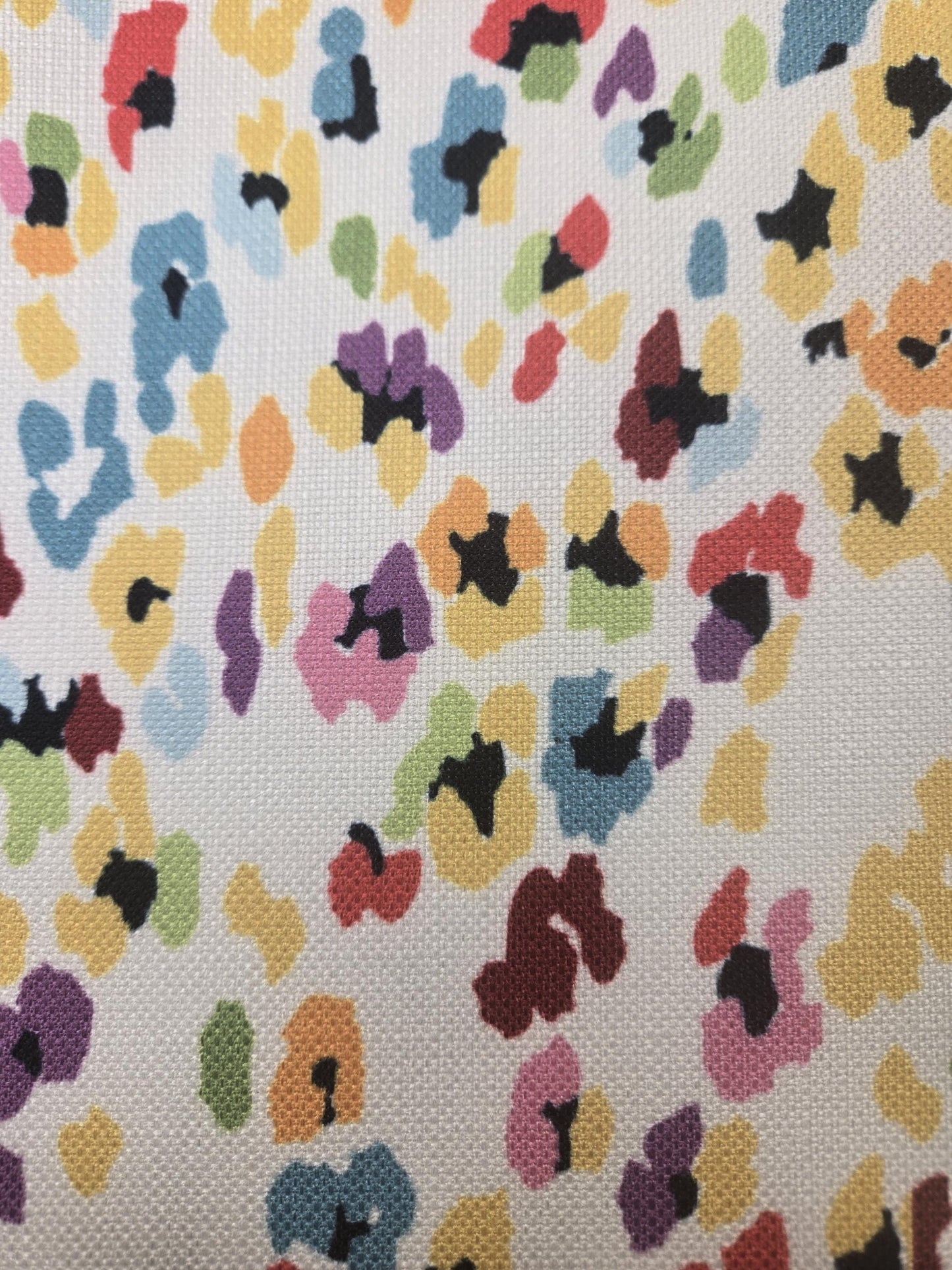 Rainbow Leopard Print Fabric – Funky Colorful Animal Print for Curtains, Upholstery, Tablecloths, and Pillows