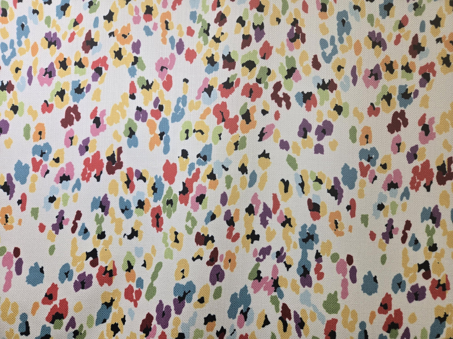 Rainbow Leopard Print Fabric – Funky Colorful Animal Print for Curtains, Upholstery, Tablecloths, and Pillows