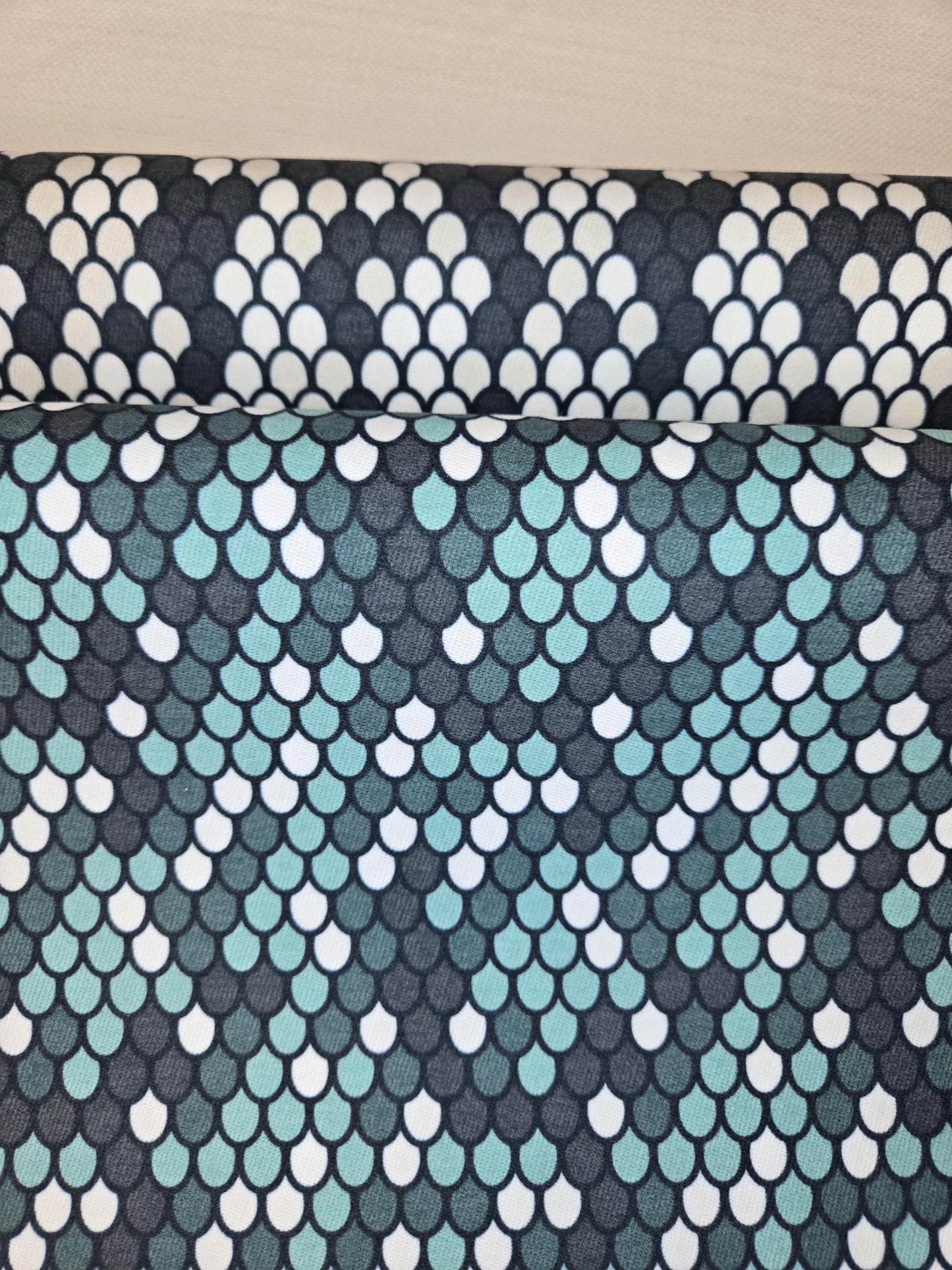 Python Snake Skin Print – Black, White or Emerald Green – Bold & Exotic Faux Linen, Upholstery and More