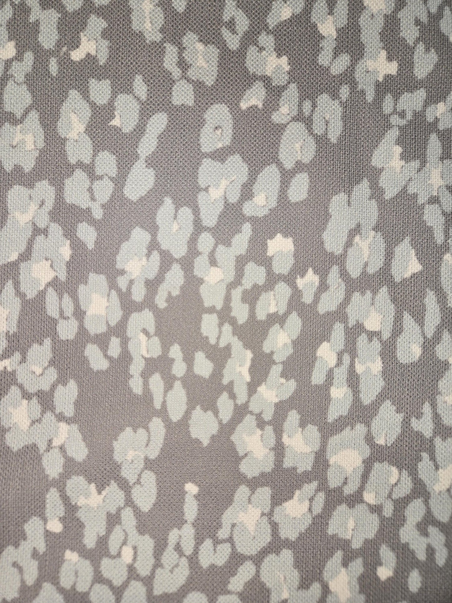Silver & Teal Leopard Print – Spandex, Upholstery, Curtains, Polyknit – Versatile Fabric for Clothing, Home Décor