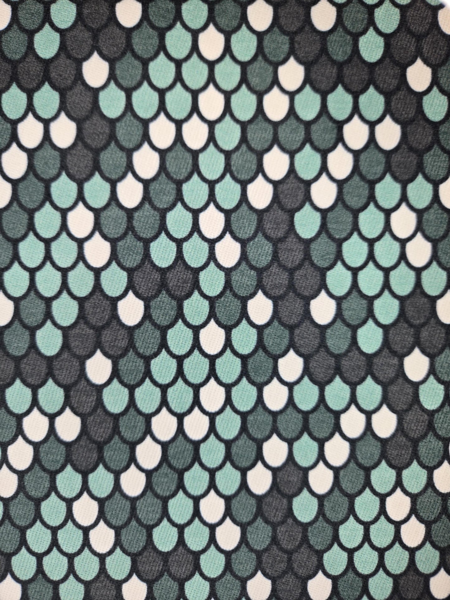 Python Snake Skin Print – Black, White or Emerald Green – Bold & Exotic Faux Linen, Upholstery and More