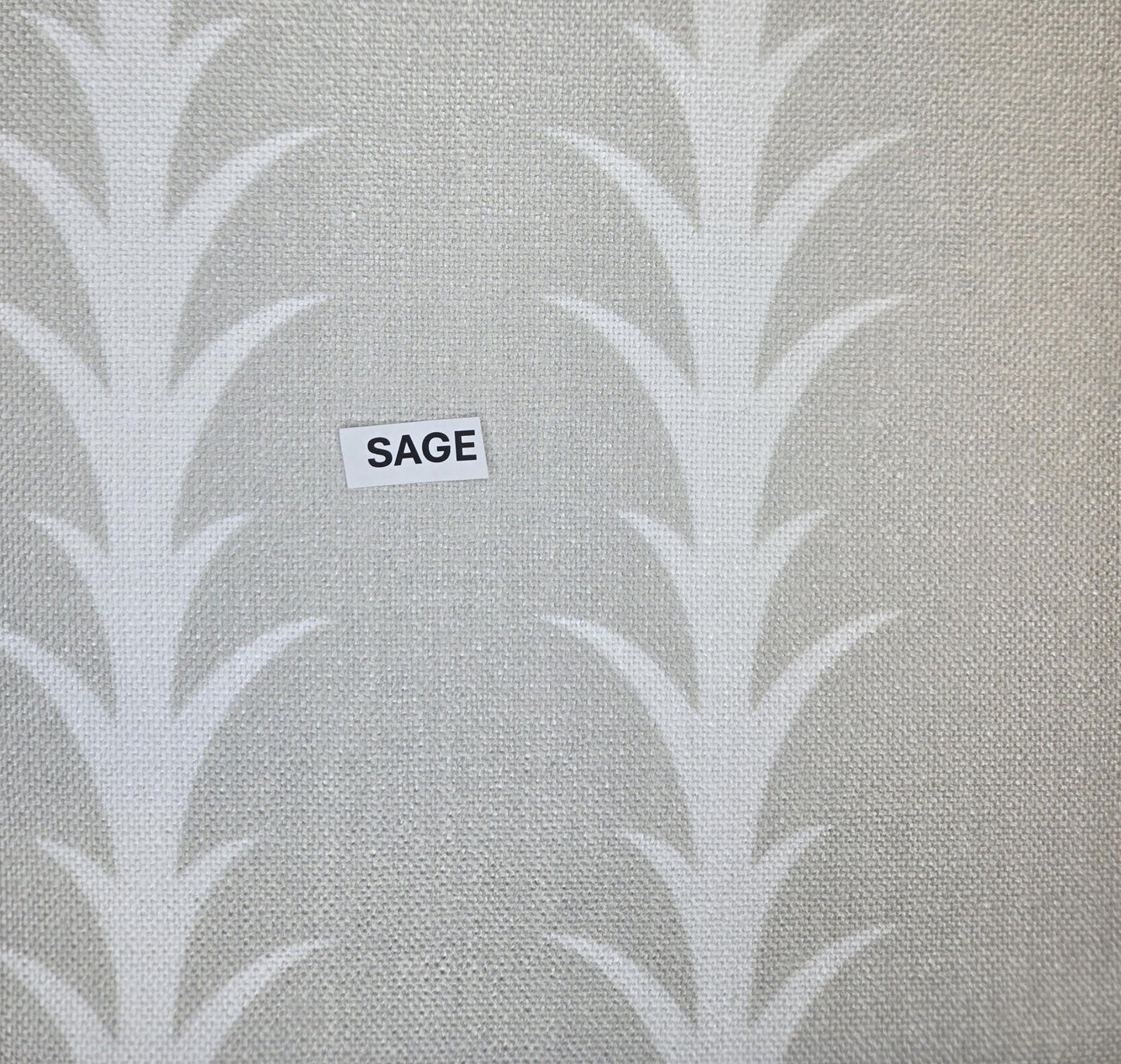 Acanthus Stripe Fabric – Soft Faux Linen, Drapery, Pillows, Upholstery, Material by the Yard