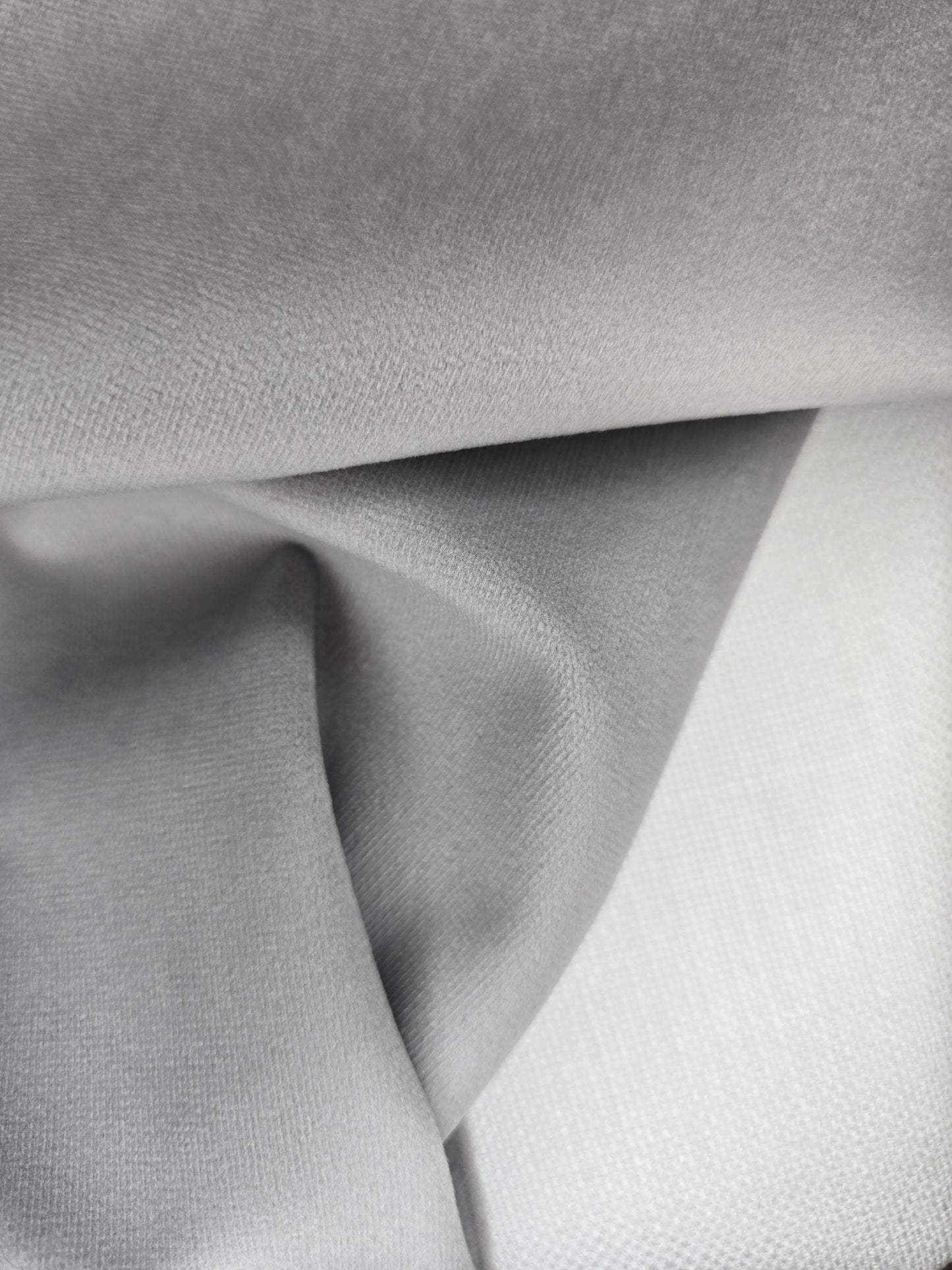 Grey Velvet Flame Proof Fabric โ Sophisticated, Durable and Soft - Pillows, Upholstery and Curtains