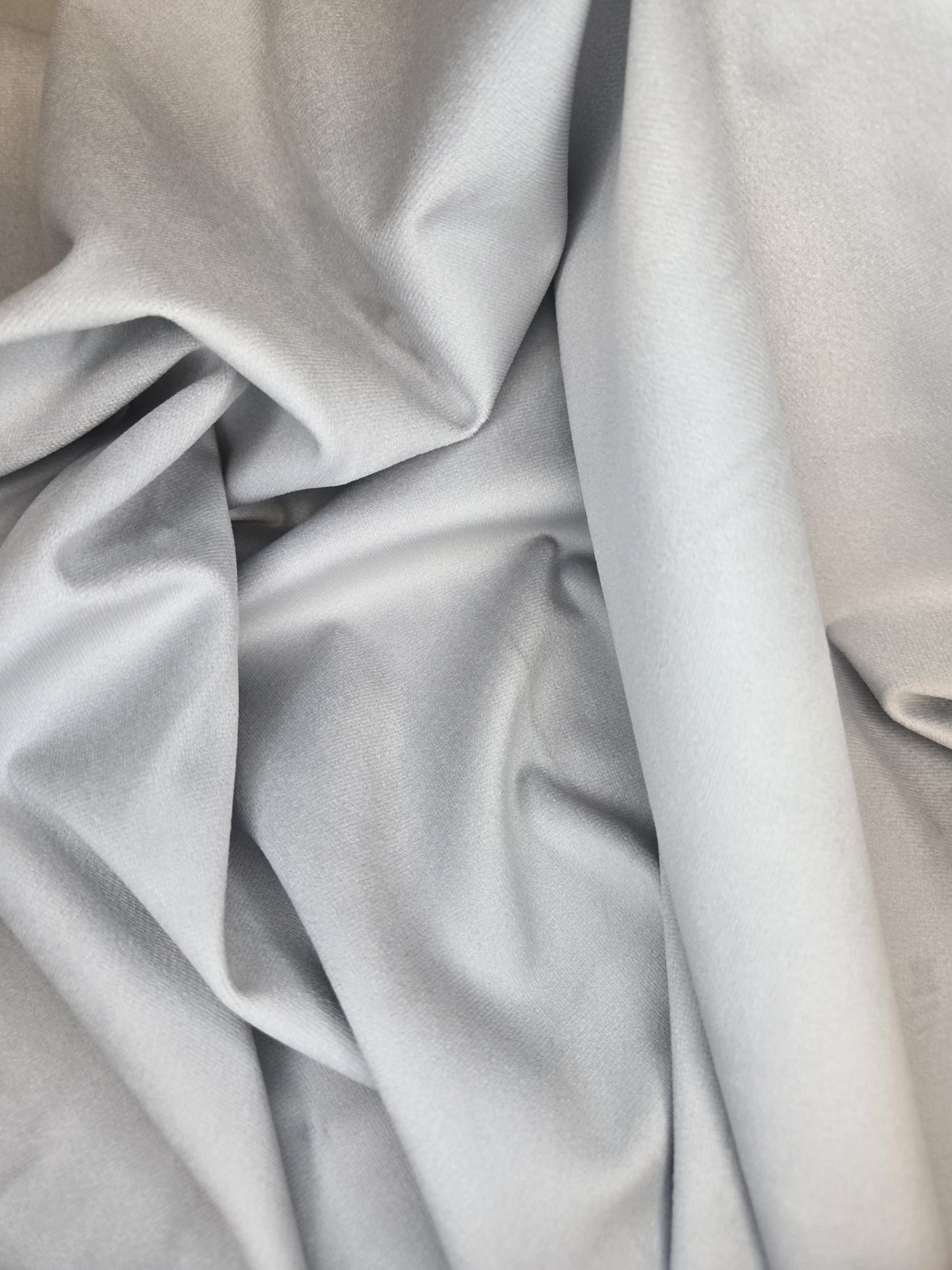 Grey Velvet Flame Proof Fabric โ Sophisticated, Durable and Soft - Pillows, Upholstery and Curtains