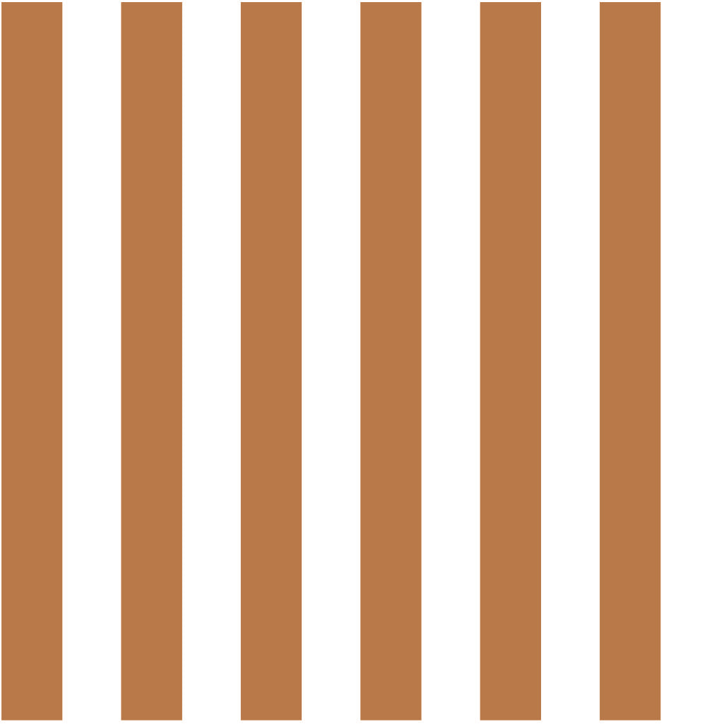 Striped Panel Grid — Burnt Sienna & White