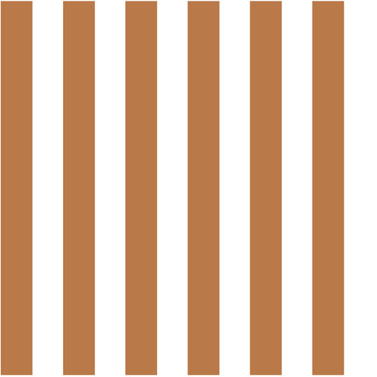 Striped Panel Grid — Burnt Sienna & White