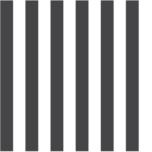Striped Panel Grid — Charcoal Onyx & White