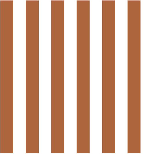 Striped Panel Grid — Rusted Red & White