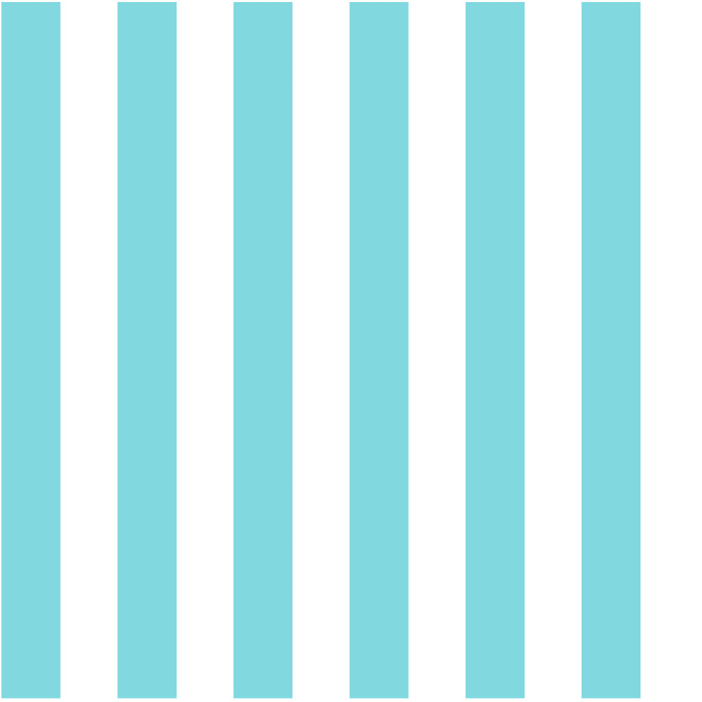 Striped Panel Grid — Turquoise & White
