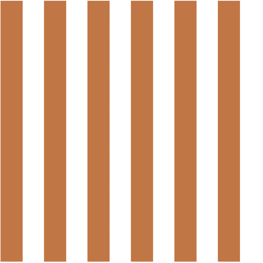 Striped Panel Grid — Terracotta Spice & White