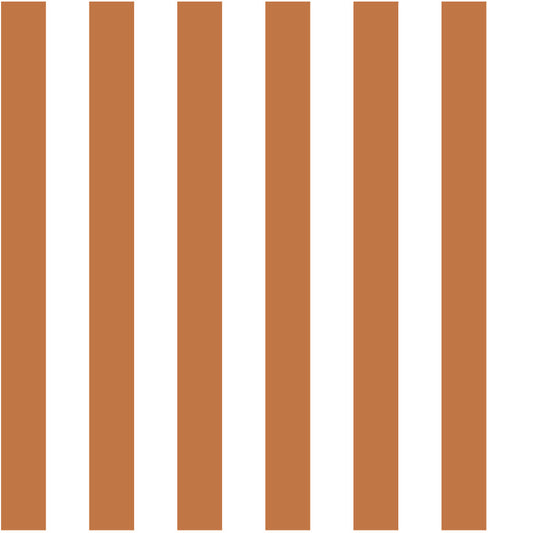 Striped Panel Grid — Terracotta Spice & White