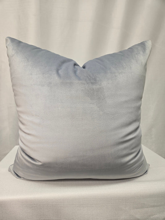 Sterling Silver Throw Pillow | Luxurious Metallic Accent Cushion for Modern Decor | All Sizes