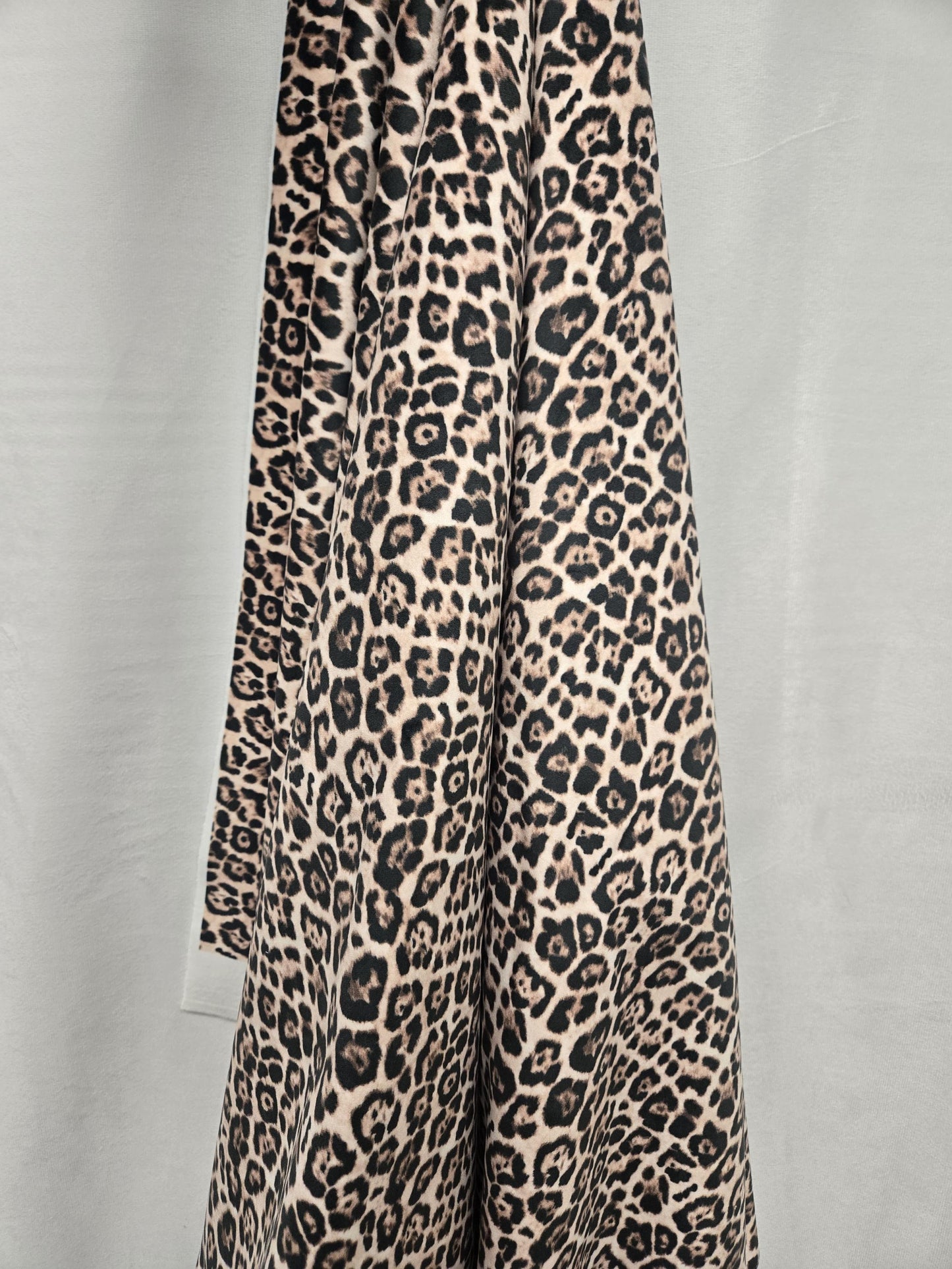 Black & Yellow Leopard Print Fabric – Bold Animal Print for Clothing, Curtains, Upholstery and DIY Crafts