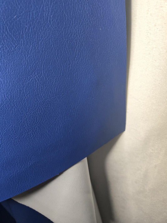 Royal Blue Vinyl Fabric – 55" Wide, Waterproof for Marine and Restaurant Use