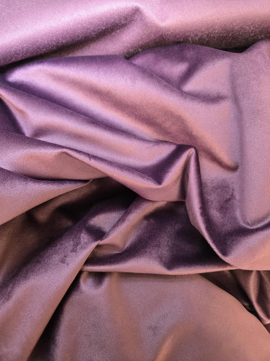 Purple Velvet Fabric – Regal, Durable & Luxurious Flame-Proof - Soft Pillows, Upholstery, Curtains