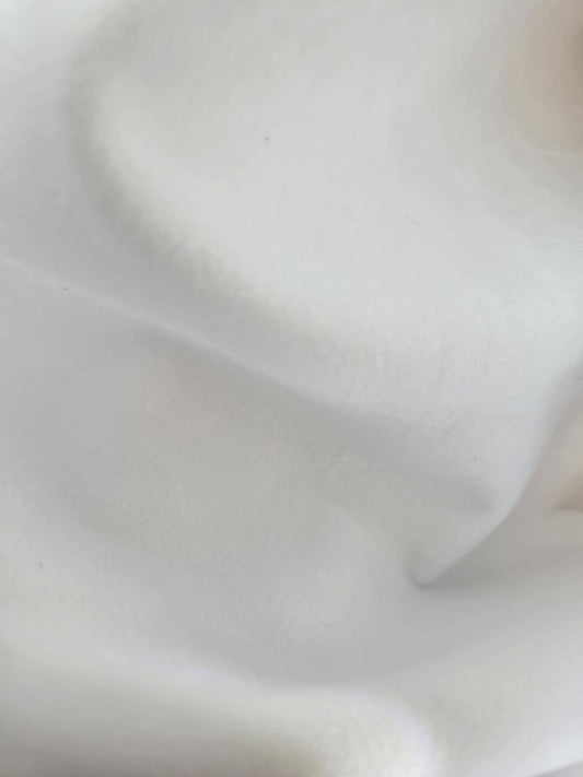 White Velvet Flame-Proof Fabric – Luxurious, Durable & Soft